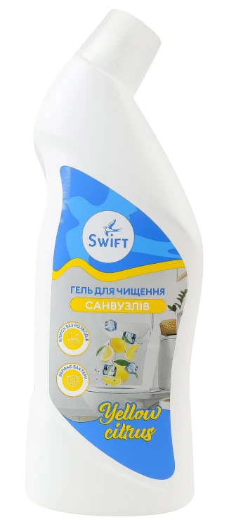 Средство для чистки унитаза SWIFT супер-гель с ароматом лимона, 750 мл